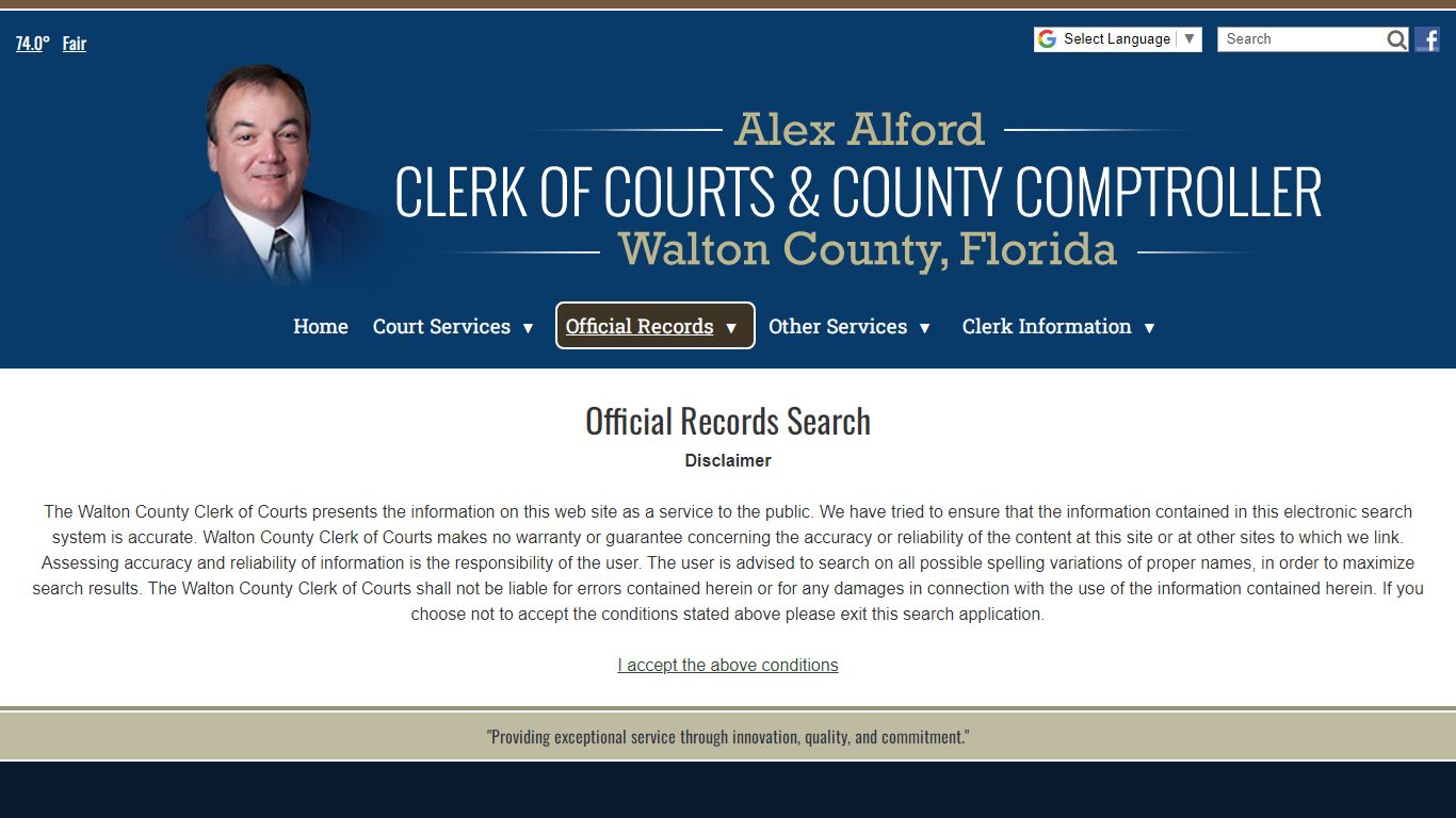 Official Record Search - Walton County Clerk of Courts ...